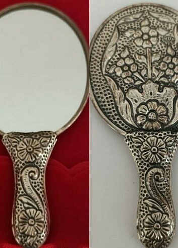 925 ayar gümüş antika el aynası ????????????