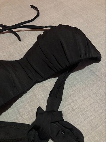 m Beden Siyah bikini üstü