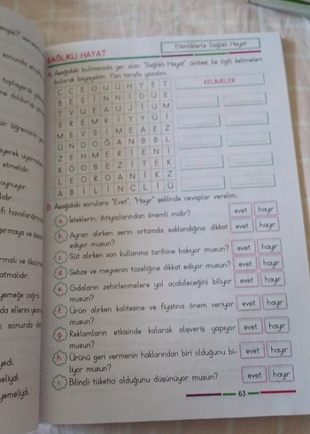 Hayat Bilgisi 3. Sınıf Etkinlik Kitabı - Görsel 2