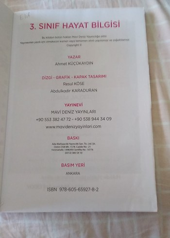 Hayat Bilgisi 3. Sınıf Etkinlik Kitabı - Görsel 3