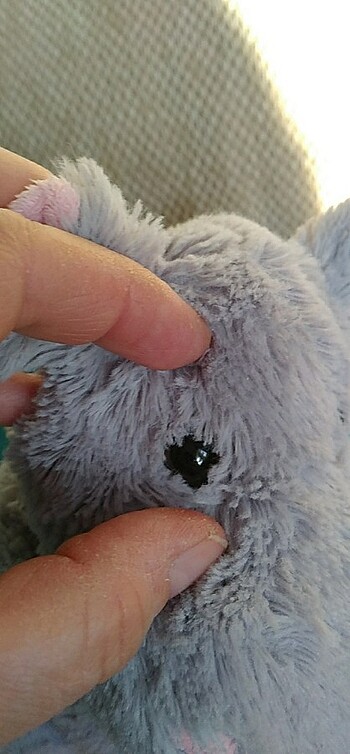 Gri domuzcuk peluş - Görsel 7