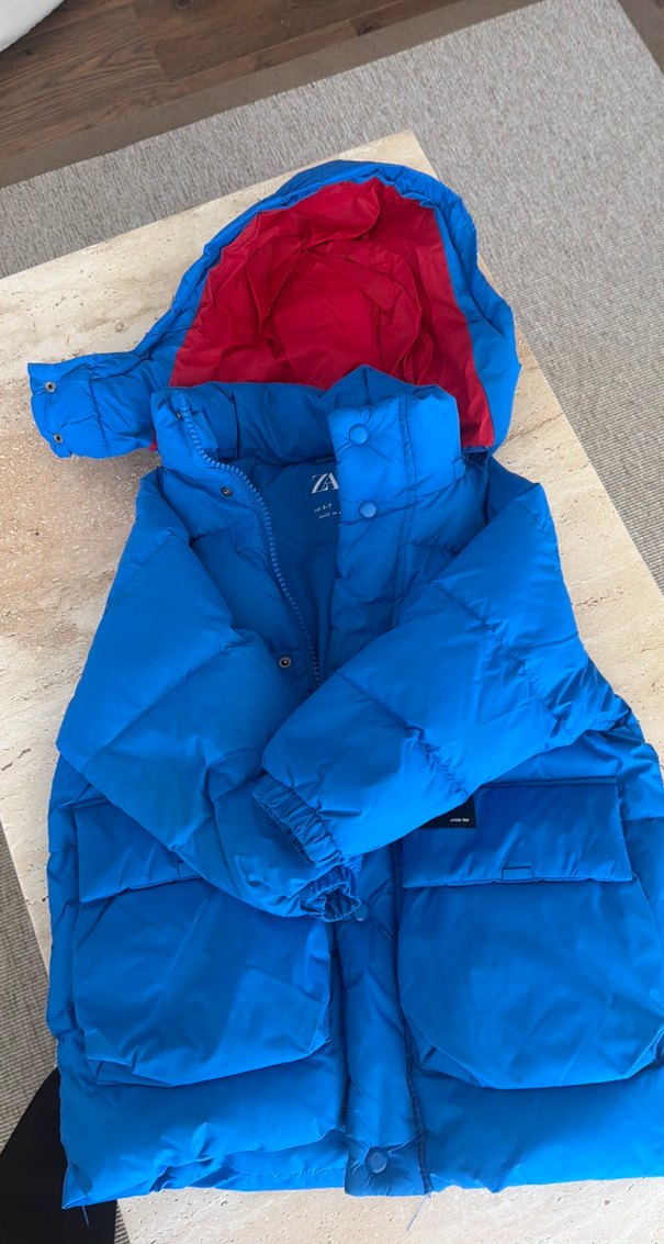 Düğmeli Lacivert Erkek Çocuk Streetwear Kaban - Görsel 3