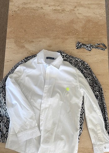 Erkek Çocuk Siyah Düğmeli Yelek, ceket , gömlek , papyon - Görsel 4