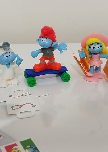 Beden Renkli Mavi Şirinler Figür Seti