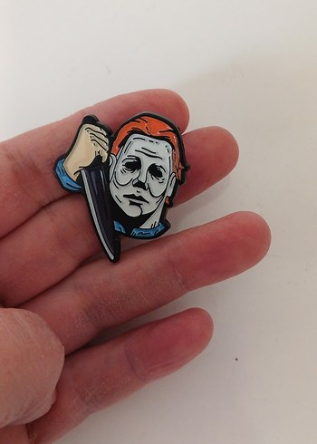 micheal myers rozet pin - Görsel 2