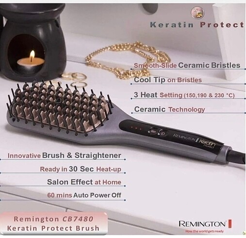Beden SAÇ DÜZLEŞTİRİCİ TARAK remington