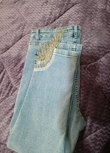 44 Beden Kot pantolon yüksek ben