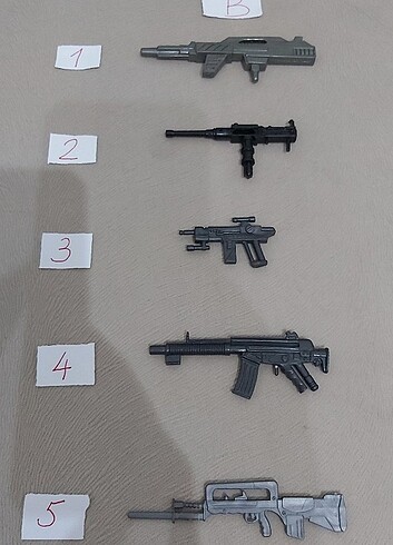 Beden Oyuncak figür silahları