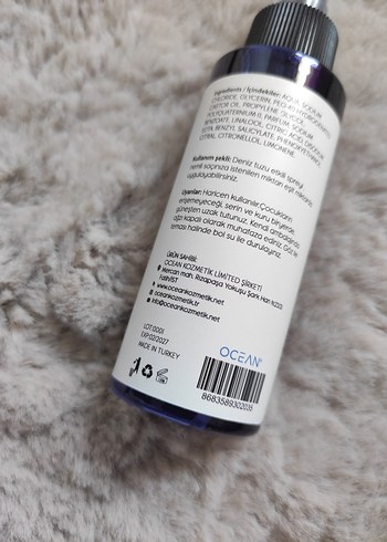 OCEAN SIFIR DENİZ TUZU SAÇ SPREYİ - Görsel 4