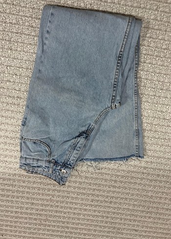 Trendyol & Milla Gri Loose Fit Midi Denim Kadın Jean