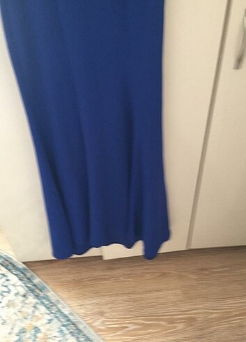 s Beden mavi Renk Uzun elbise 