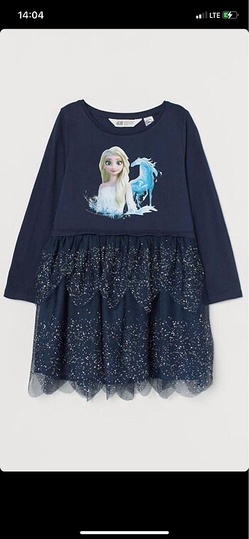 H&M Elsa Tül Etek Elbise