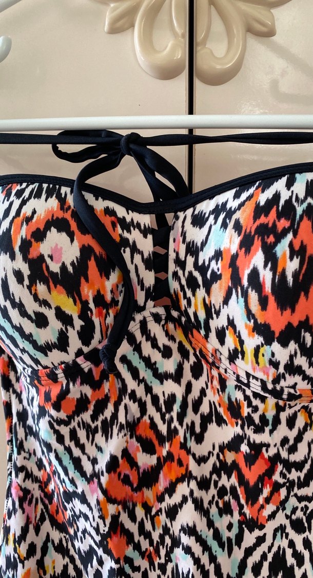 Kadın Çok Renkli Bağcıklı Mayo - Görsel 2