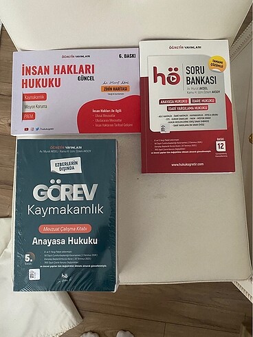 Kaymakamlık Sınavı Test ve Konu Anlatım Kitapları İnsan Hakları