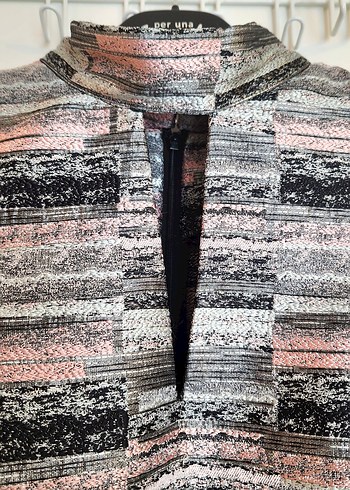 Gümüş-Pudra Kolsuz Kışlık Elbise - Görsel 5