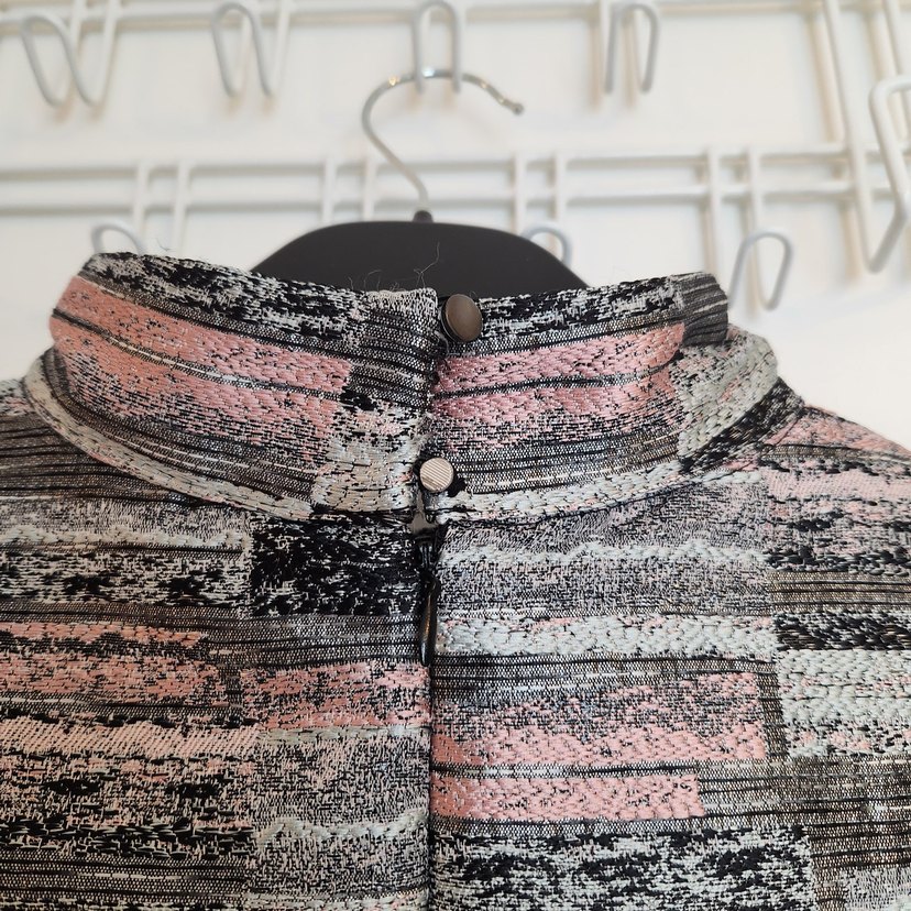 Gümüş-Pudra Kolsuz Kışlık Elbise - Görsel 3