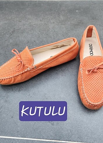 Derimod Turuncu Nubuk Loafer