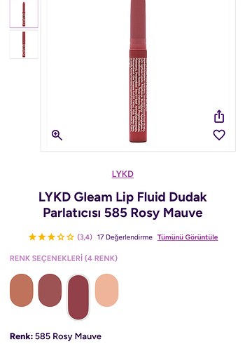 LYKD Gleam lipfluıd Lip Gloss Ruj - Görsel 3