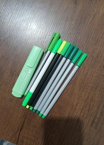 Kalem seti Faber Castell fosforlu kalem highlighter ince uçlu 