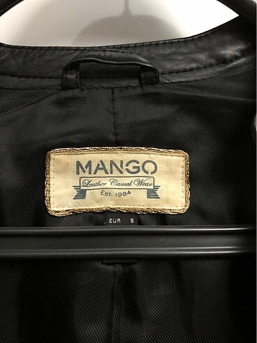 s Beden mango deri ceket