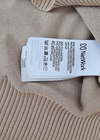 s Beden camel Renk Bej V Yaka Kadın Triko