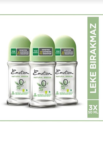 Emotion Natural Breeze Kadın Roll-On Deodorant 3x50ml
