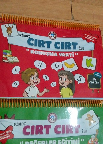 Beden Renk 3'lü Renkli Eğitici Cırt Cırt Kitap Seti