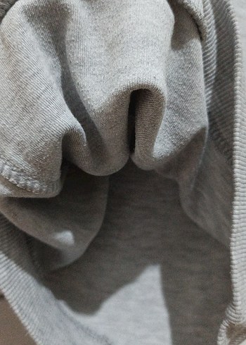 18-24 Ay Beden Kız Çocuk Gri Uzun Kollu Sweatshirt