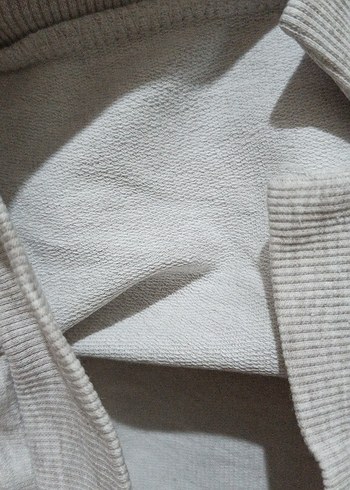18-24 Ay Beden Kız Çocuk Bej Uzun Kollu Sweatshirt