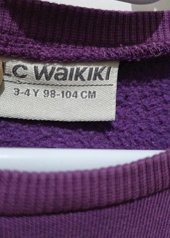 LC Waikiki Mor Renkli Baskılı Kız Sweatshirt