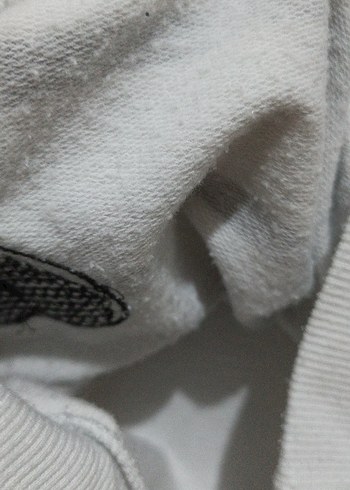 24-36 Ay Beden Kız Çocuk Gri Nakışlı Fırfırlı Sweatshirt