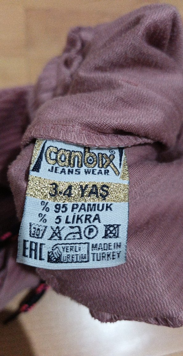 Kız çocuk kadife pantolon - Görsel 2