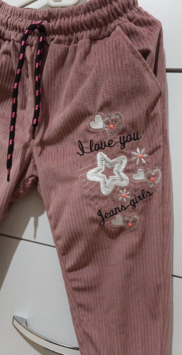 Kız çocuk kadife pantolon - Görsel 3