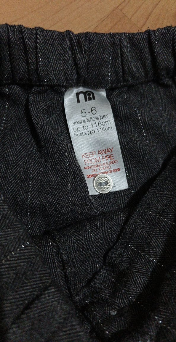 Gri Düğmeli Pantolon - Görsel 5