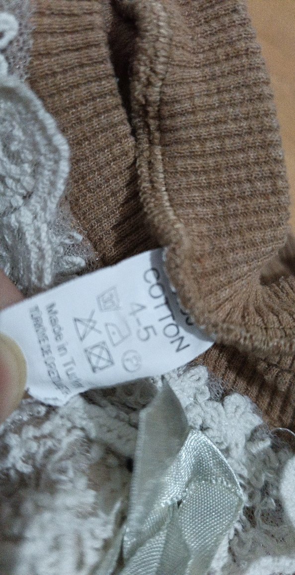 Kahverengi Fitilli Kız Çocuk Takım - Görsel 3