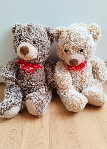 Kahverengi ve Bej Peluş Ayılar (30 cm)