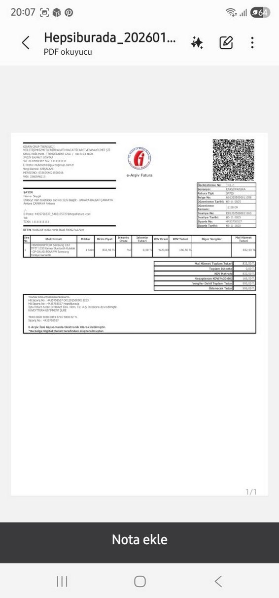 Samsung Bluetooth Kulaklık - Görsel 4