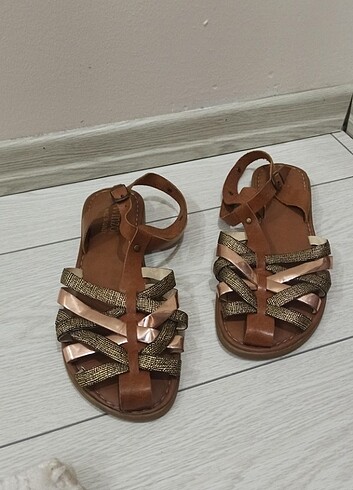 40 Beden kahverengi Renk Kadın sandalet