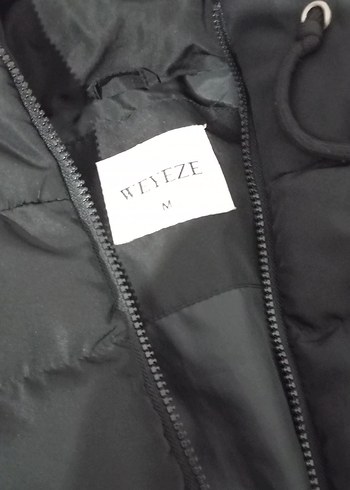 Siyah Fermuarlı Kadın Kışlık mont - Görsel 3