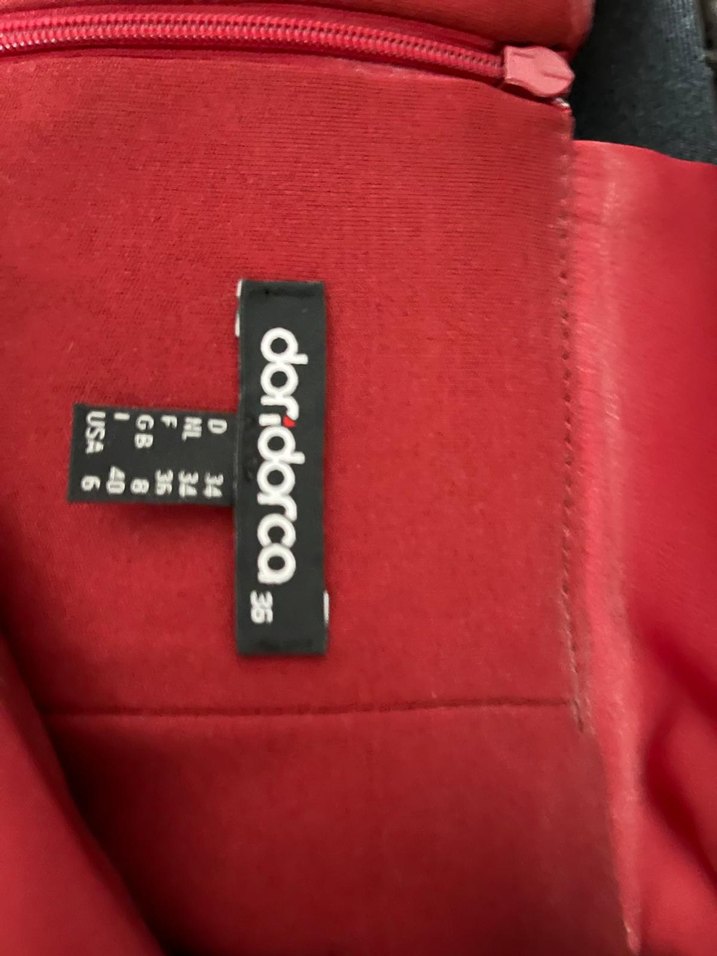 Kırmızı Drapeli Straplez Uzun Abiye Elbise - Görsel 3