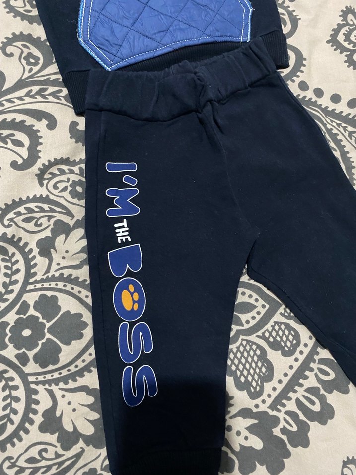 Koyu Mavi Bebek Eşofman Takımı - Görsel 2