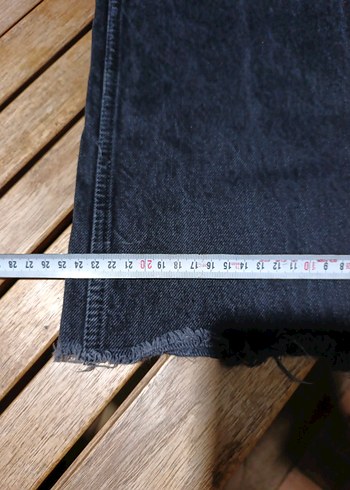 Kadın Bol Kesim Midi Kot Pantolon - Görsel 3