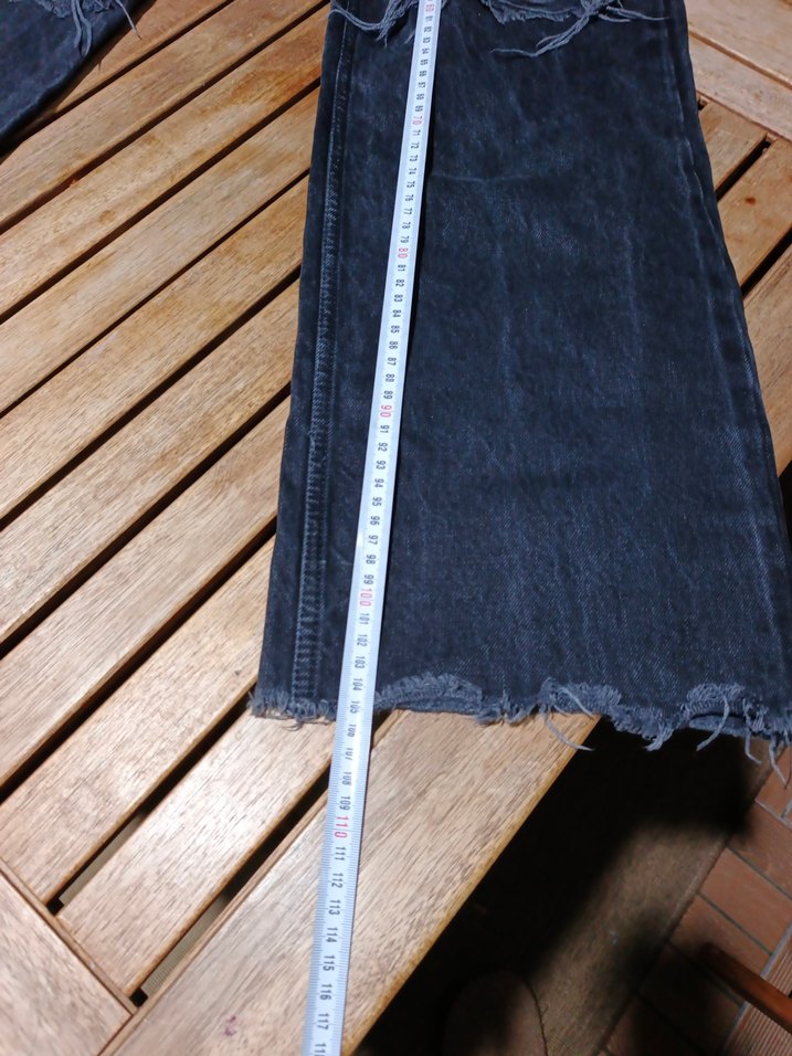 Kadın Bol Kesim Midi Kot Pantolon - Görsel 2