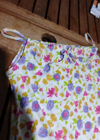 Çiçek Desenli  Gecelik - Görsel 2