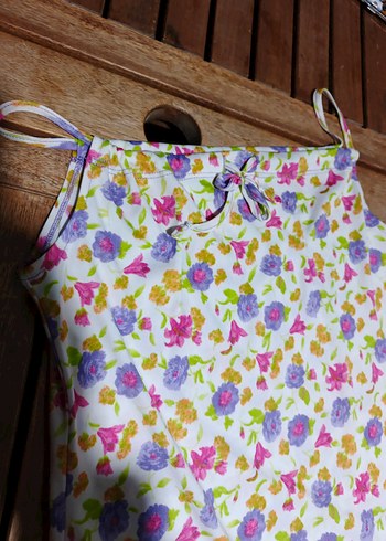 Çiçek Desenli  Gecelik - Görsel 3