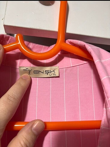 xl Beden pembe Renk Uzun gömlek