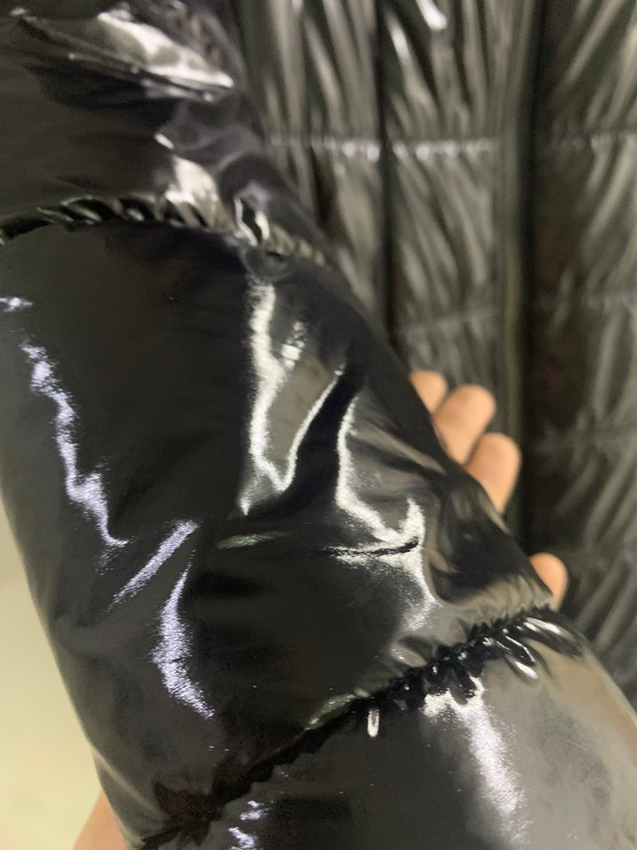 Siyah kürklü Seçil mont - Görsel 5