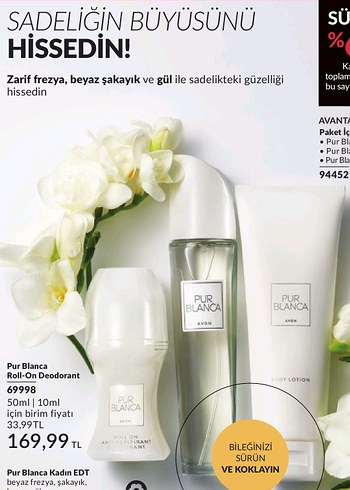 Avon Pur Blanca Kadın Parfüm Seti - Avon
