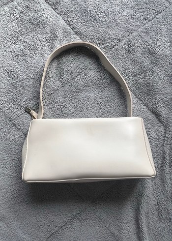 Minimalist Beyaz Deri Kadın Çanta - Görsel 2