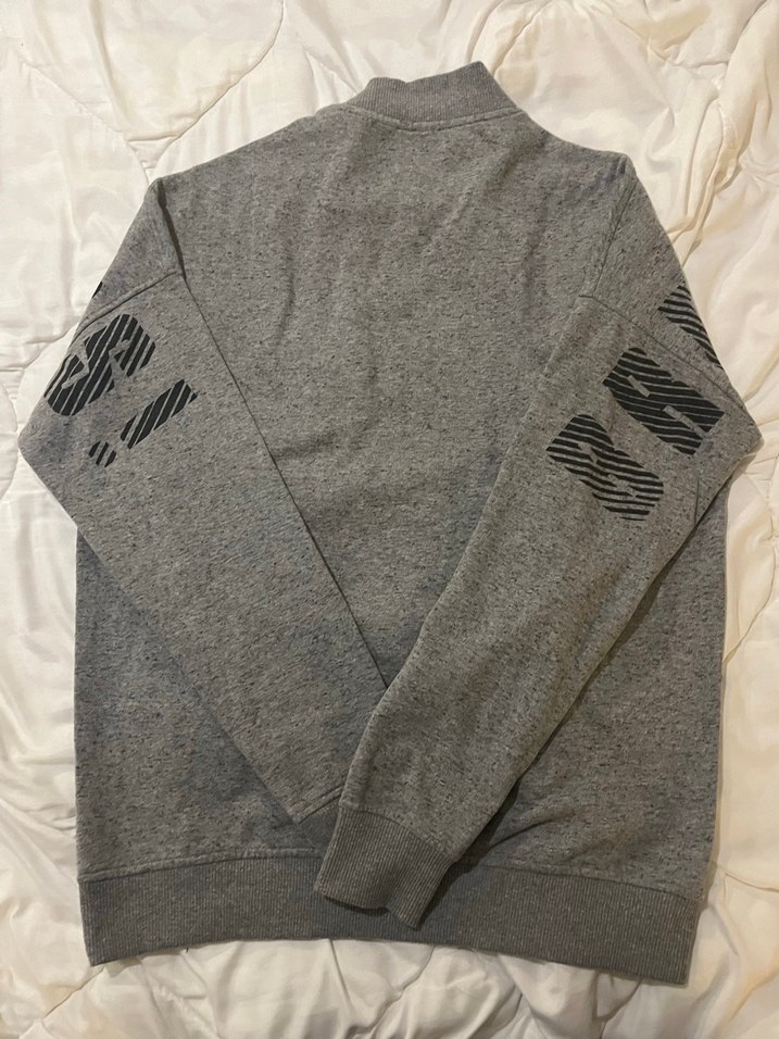 Gri Baskılı Kadın Sweatshirt - Görsel 3